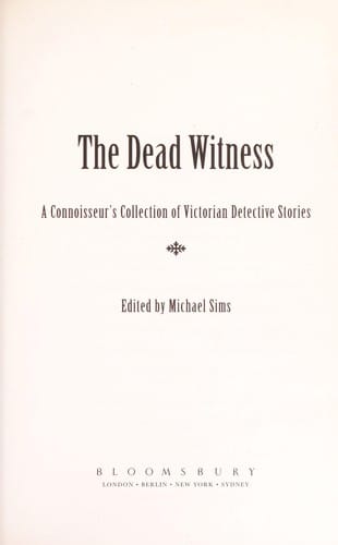 The dead witness