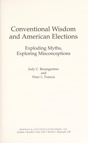 Conventional wisdom and American elections