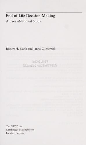 End-of-life decision making