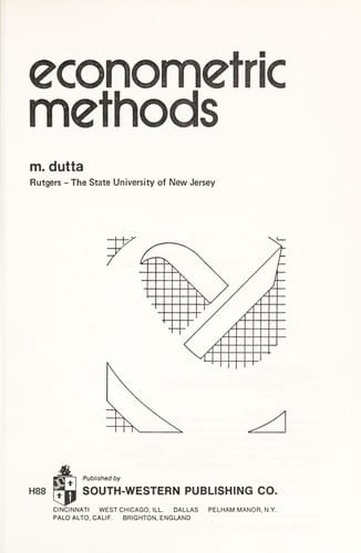 Econometric methods