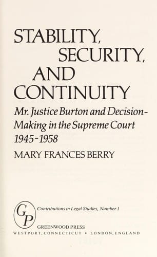 Stability, security, and continuity