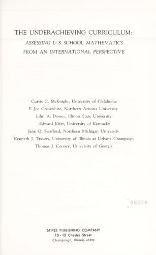 The Underachieving curriculum