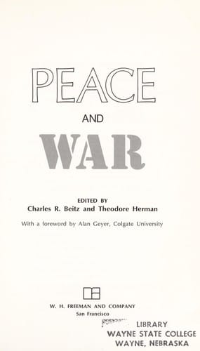 Peace and war