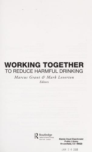 Working together to reduce harmful drinking