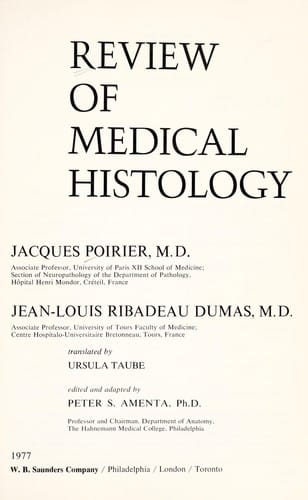 Review of medical histology