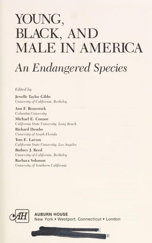 Young, black, and male in America