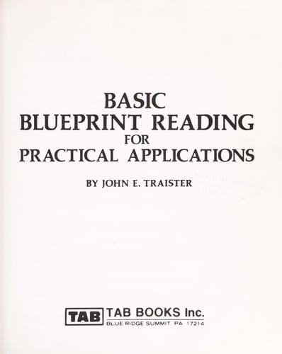 Basic blueprint reading for practical applications