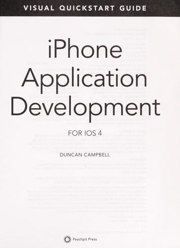 iPhone application development for IOS 4