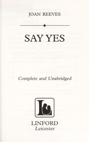 Say yes