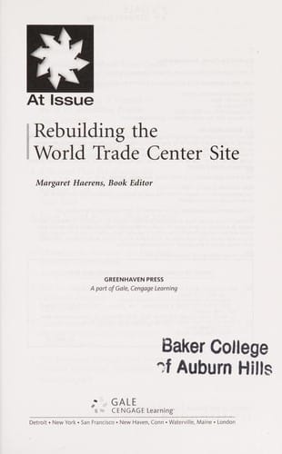 Rebuilding the World Trade Center