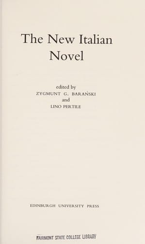 The new Italian novel