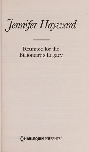 Reunited for the billionaire's legacy