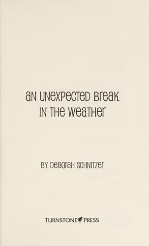 An unexpected break in the weather