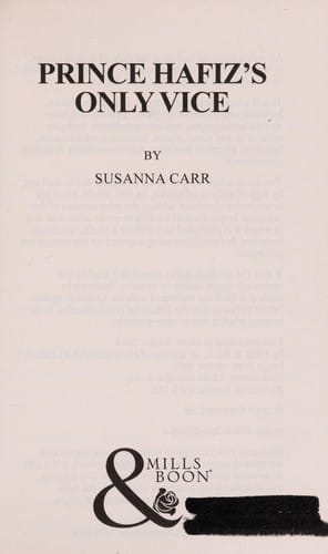 Prince Hafiz's only vice