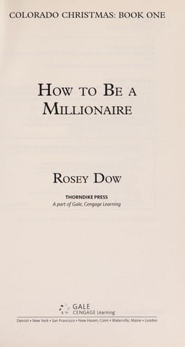 How to be a millionaire