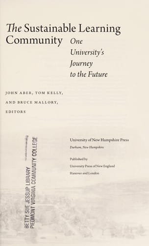 The sustainable learning community