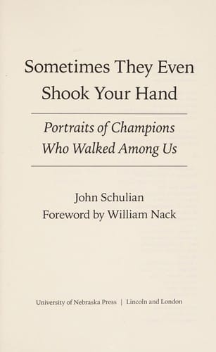 Sometimes they even shook your hand