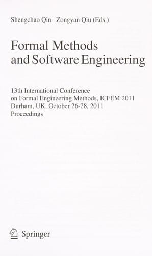 Formal Methods and Software Engineering