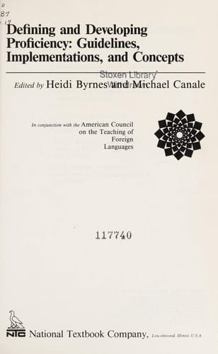 Defining and developing proficiency