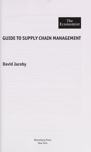 Guide to supply chain management