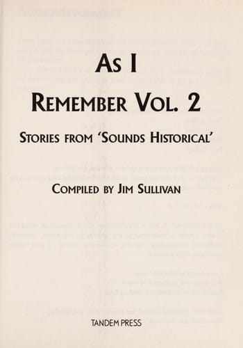 As I Remember Vol. 2
