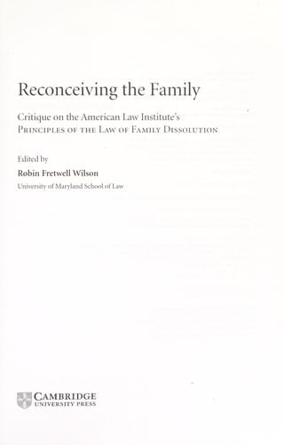 Reconceiving the family