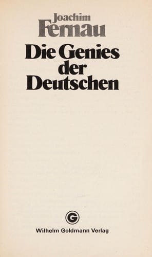 Die Genies der Deutschen