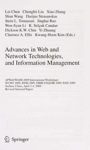Advances in Web and Network Technologies, and Information Management