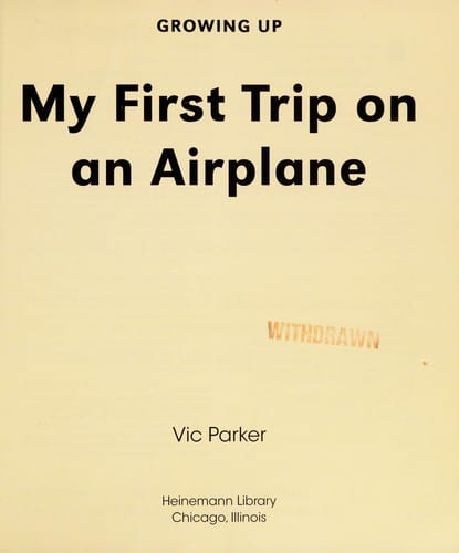 My first trip on an airplane