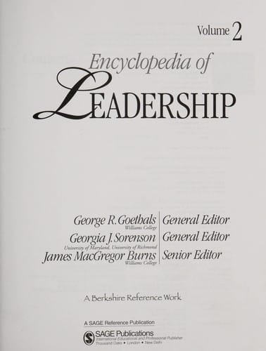 Encyclopedia of leadership