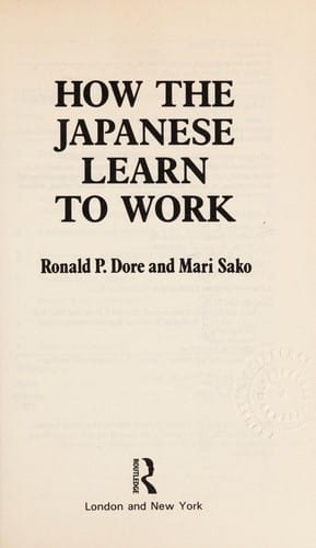 How the Japanese learnto work