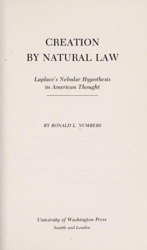 Creation by natural law