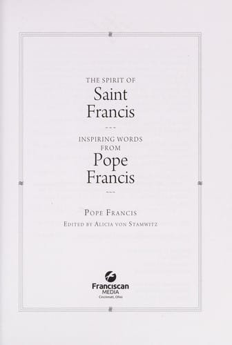 The spirit of Saint Francis
