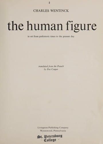 The human figure in art from prehistoric times to the present day