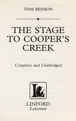 The stage to Cooper's Creek