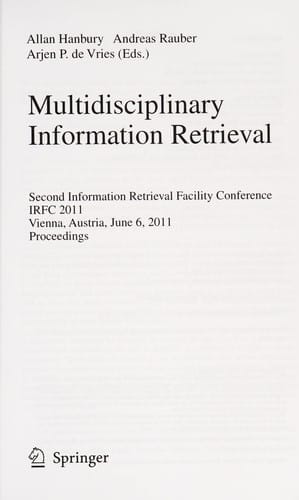 Multidisciplinary Information Retrieval