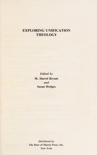 Exploring Unification theology