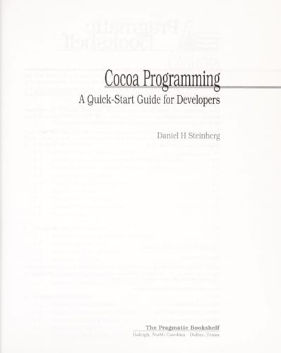 Cocoa programming