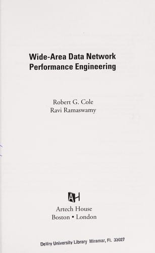 Wide-area data network performance engineering