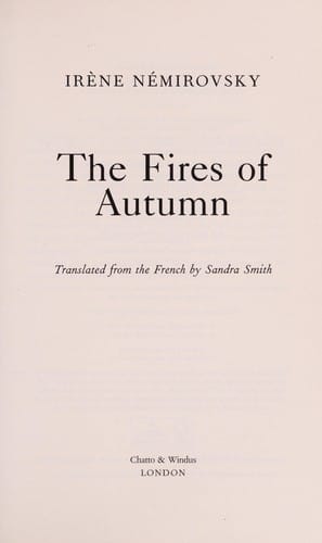 The fires of Autumn