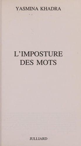 L'imposture des mots
