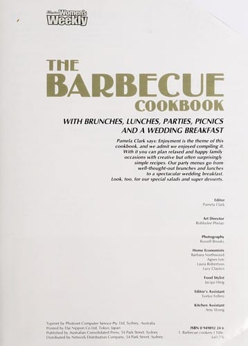 The barbecue cookbook
