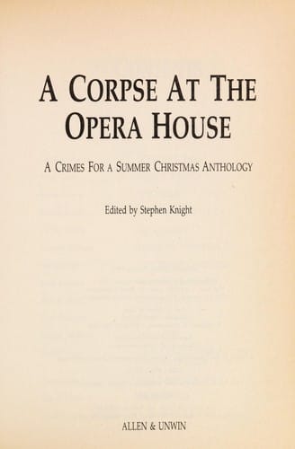 A corpse at the opera house