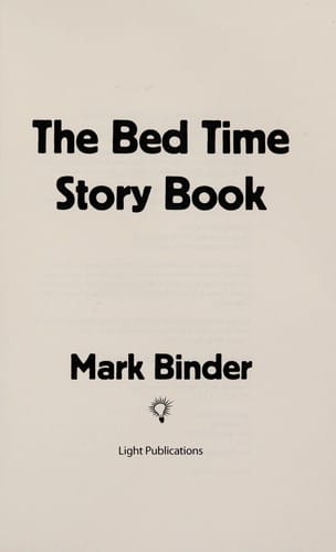 The bed time story book