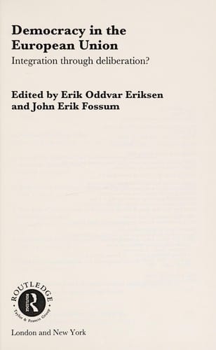 Democracy in the European Union