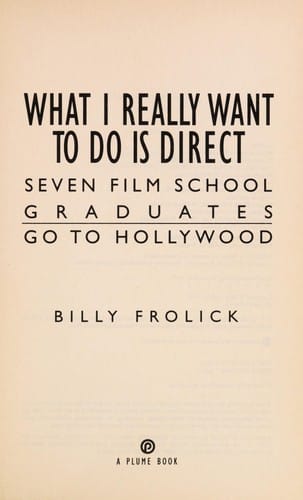 What I really want to do is direct