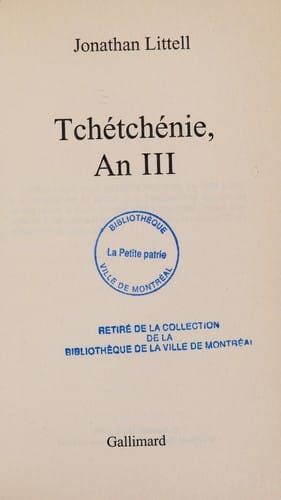 Tchétchénie, an III