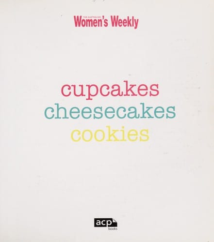 Cupcakes, cheesecakes, cookies