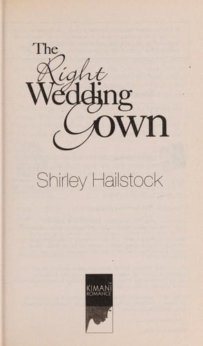 The right wedding gown