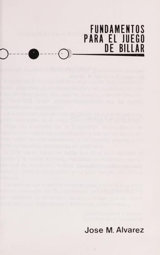 Fundamentos para el Juego de Billar